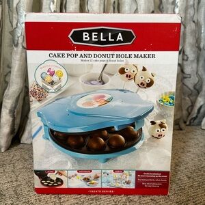 BELLA 13547 Cake Pop & Donut Hole Maker, Turquoise New in Box